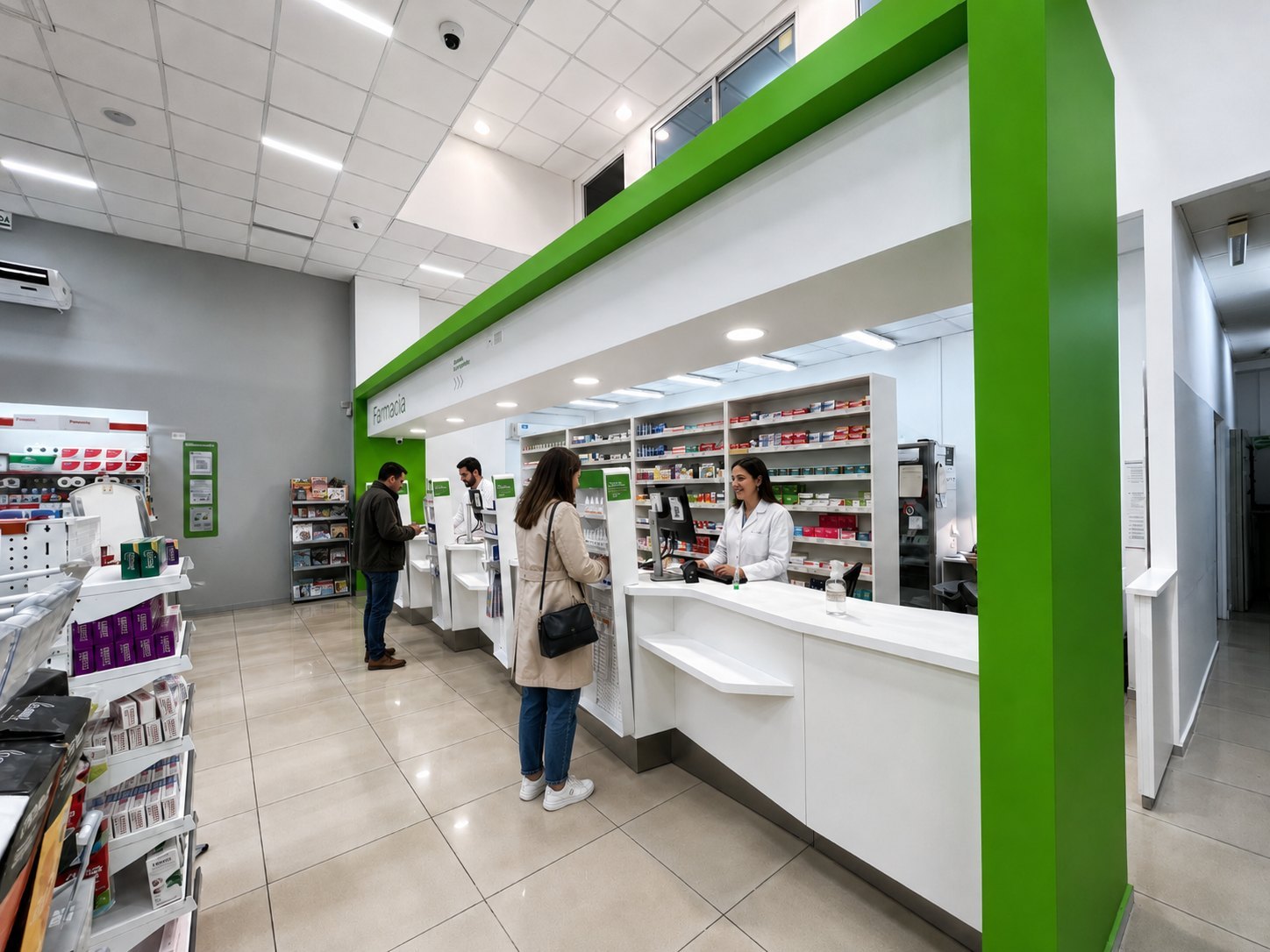 Sector farmacia y atención al público